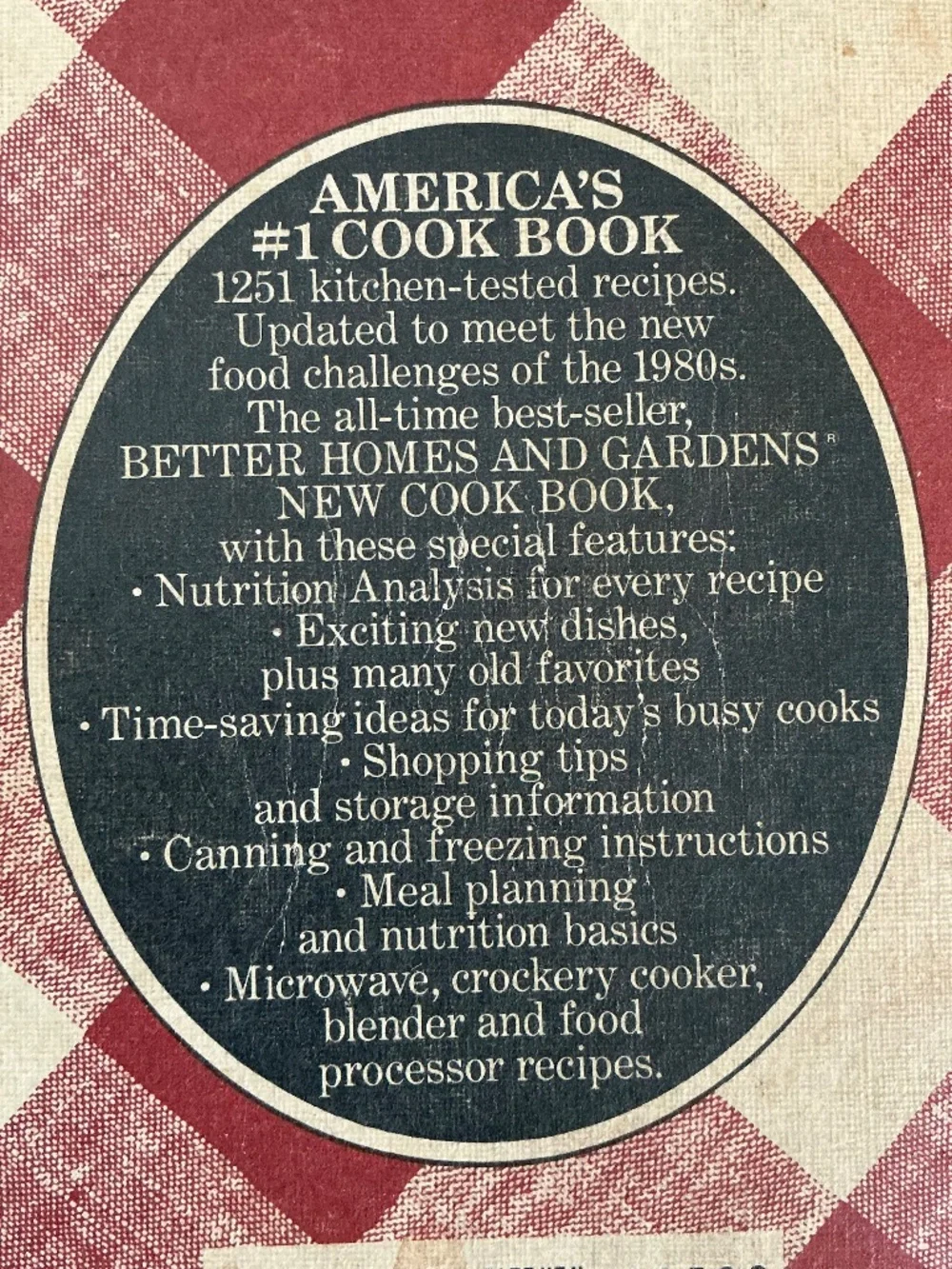 Vintage 1984 Better Homes & Gardens New Cook Book 4th Print Paperback
